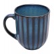 Caneca 420ml De Cerâmica Scallop Azul